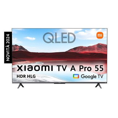 xiaomi tv a pro 55'' 139,7 cm (55") qled 4k ultra hd smart tv wi-fi grigio, titanio