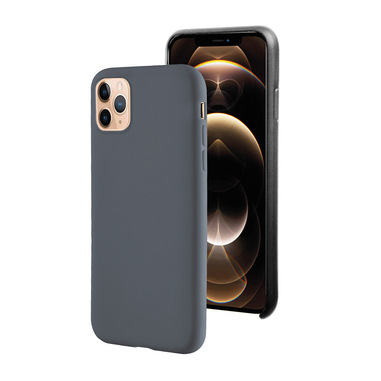 Electroline Cover in silicone soft touch per iPhone 12 PRO MAX - Nera