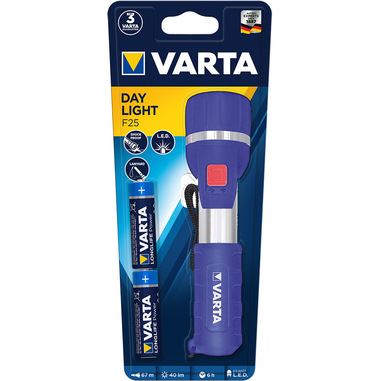 Varta Day Light F25 Blu, Argento Torcia a mano LED