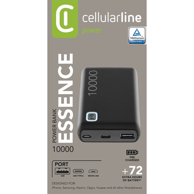Cellularline Power Bank ESSENCE 10000 Caricabatterie portatile da 10000mAh  Rosa