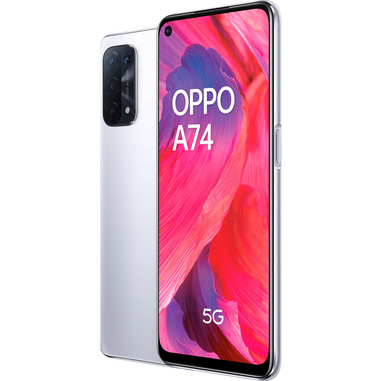 TIM OPPO A74 5G 16,5 cm (6.5) Doppia SIM ColorOS 11.1 USB tipo-C 6 GB 128  GB 5000 mAh Argento | Smartphone in offerta su Unieuro
