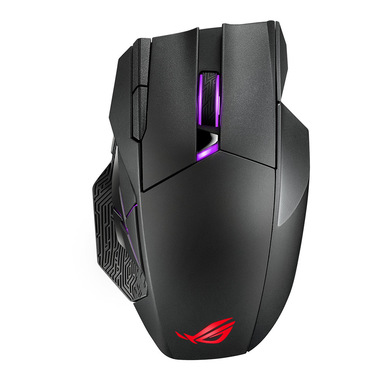 asus rog spatha x mouse gaming mano destra rf wireless + usb type-c ottico 19000 dpi