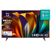 hisense smart tv 43" 4k ultra hd 43a6n