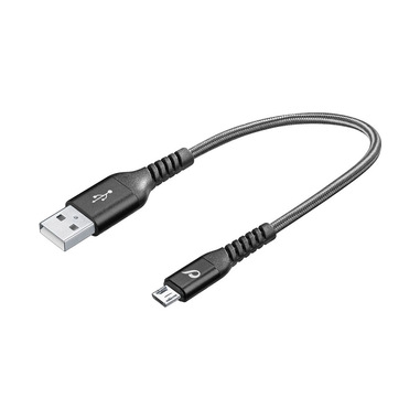 Cellularline Extreme Cable - Micro USB Cavo USB ultra resistente Nero