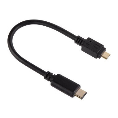 Hama Cavo USB B micro M/ USB type C M, 2.0, 0,75 metri, connettori dorati, nero