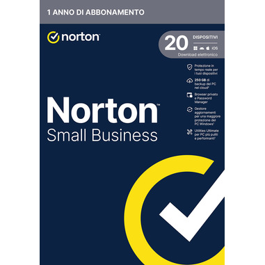 Small Business | Protezione antivirus per piccole imprese e small office | 20 dispositivi | Licenza di 1 anno