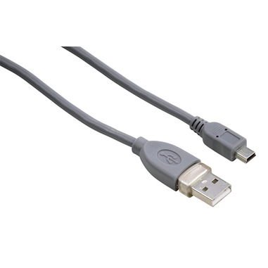 Hama Cavo USB A 2.0/Mini USB B 2.0, 1,8 metri, grigio, 1 stella