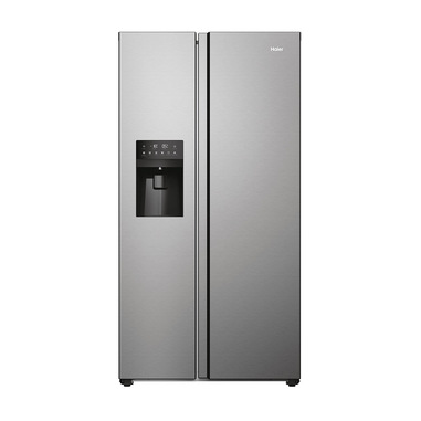 Haier SBS 90 Serie 3 HSR3918EIMP frigorifero side-by-side Libera installazione 515 L E Platino, Acciaio inox