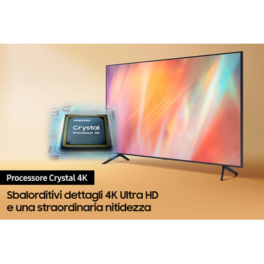 Samsung TV 43 Smart 4K Crystal UHD - Série 7 43AU7100 - Electro Mall