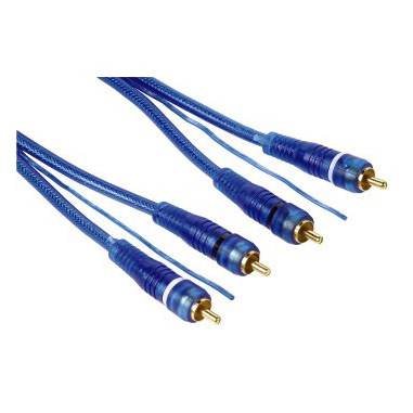 Hama Cavo 2 RCA M / 2 RCA M con remote, blu, 5,5 m