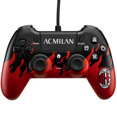 qubick acp40172 periferica di gioco nero, rosso usb gamepad analogico/digitale pc, playstation 4, playstation 5