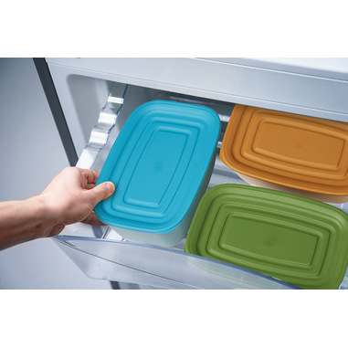 GUZZINI Set 3 Contenitori Everfresh Quadrato 1,4 Lt Multicolor