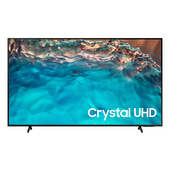 samsung series 8 tv crystal uhd 4k 75” ue75bu8070 smart tv wi-fi black 2022, processore crystal 4k, hdr, colori reali, suono ottimizzato