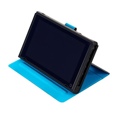 bigben interactive switchflipnplay custodia per console portatile custodia flip a libro nintendo nero, blu