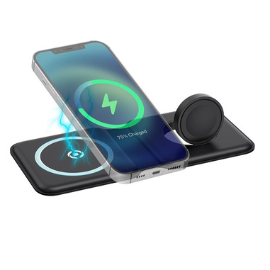Celly MAGFOLD2IN1 Smartphone, Orologio intelligente Nero USB Carica wireless Interno