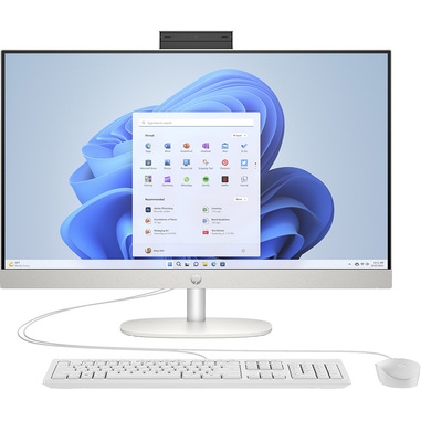 HP 27-cr0034nl AMD Ryzen™ 5 7520U 68,6 cm (27") 1920 x 1080 Pixel PC All-in-one 16 GB LPDDR5-SDRAM 512 GB SSD Windows 11 Home Wi-Fi 6 (802.11ax) Bianco