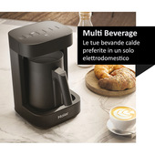 haier multi beverage i-master serie 5 nero, salvaspazio 3 in 1, 6 programmi automatici