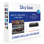 sky box con 3 mesi di sky tv + sky calcio + sky sport | decoder sky q incluso