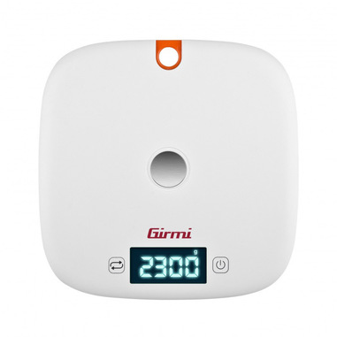 Girmi PS02 Arancione, Bianco Superficie piana Rotondo Bilancia da cucina elettronica