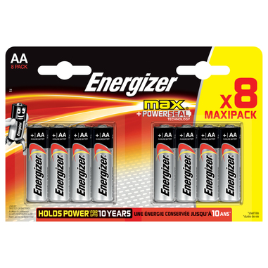 Energizer Max AA Alkaline 4+4 Single-use battery Alcalino