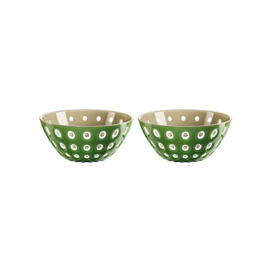 Fratelli Guzzini Le murrine Rotondo Stirene Acrilonitrile (SAN) Verde, Sabbia, Bianco 2 pz