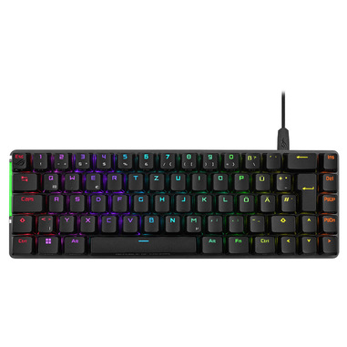 asus rog falchion ace (black) tastiera gaming usb qwerty italiano nero