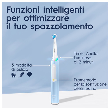 Spazzolino elettrico oral-B Braun iO 3S light blue azzurro - DIMOStore