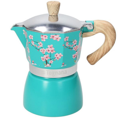 Tognana Porcellane V44300AJAPA caffettiera manuale Moka Verde