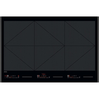 AEG TR84IT00FB Nero Da incasso 80 cm Piano cottura a induzione 6 Fornello(i)