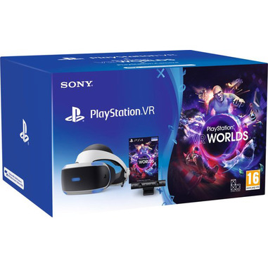 Sony PSVR Mk5 + VR Worlds VCH Occhiali immersivi FPV 610 g Nero, Bianco