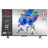 tcl c65 serie c6 smart tv qled 4k 43" 43c655, dolby vision, dolby atmos, google tv