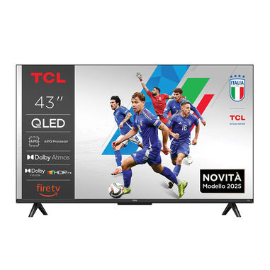 TCL T6C Serie Smart TV QLED 4K 43" 43T6C, Dolby Vision & Atmos, HDR10+, Fire TV
