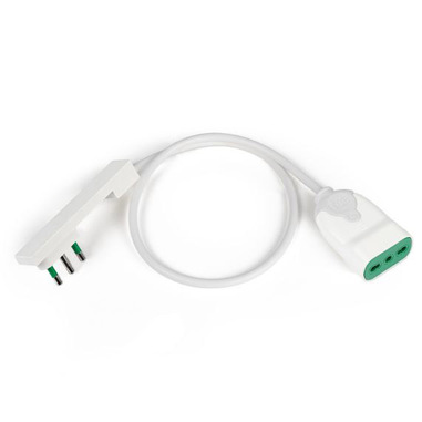 FANTON 92012 prolunghe e multiple 1 m 1 presa(e) AC Interno Bianco
