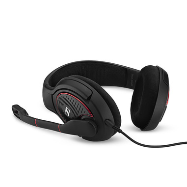 EPOS | SENNHEISER GAME ONE Cuffia Padiglione auricolare Connettore 3.5 mm  Nero, Rosso | Microfoni, cuffie, periferiche audio pc in offerta su Unieuro