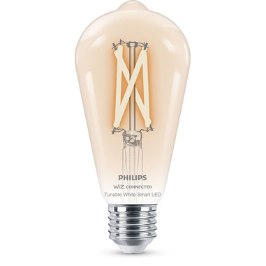 Philips LED Lampadina Smart Filament Dimmerabile Luce Bianca da Calda a Fredda Attacco E27 60W Edison