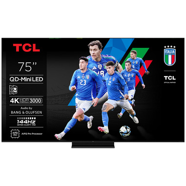TCL C7K Serie Smart TV QD-MiniLED 4K 75" 75C7K, audio B&O, Dolby Vision IQ & Atmos, Google TV