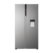 haier sbs 90 serie 5 hsr5918dwmp frigorifero side-by-side libera installazione 521 l d platino, acciaio inossidabile