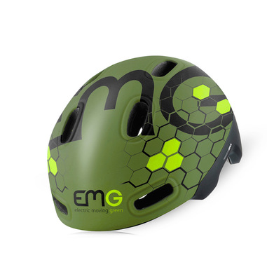 EMG Casco powered by GIVI, con luce led posteriore omologato per bicicletta e monopattino elettrico