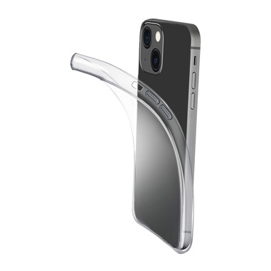 Cellularline Fine - iPhone 15 Plus Cover in gomma morbida ultra sottile e trasparente