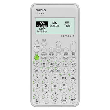 Casio fx-350CW calcolatrice Tasca Calcolatrice scientifica Bianco