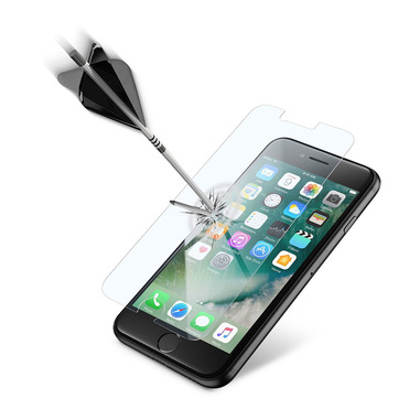 Cellularline Second Glass Ultra - iPhone 7 Vetro temperato trasparente sottile, resistente e super sensibile Trasparente