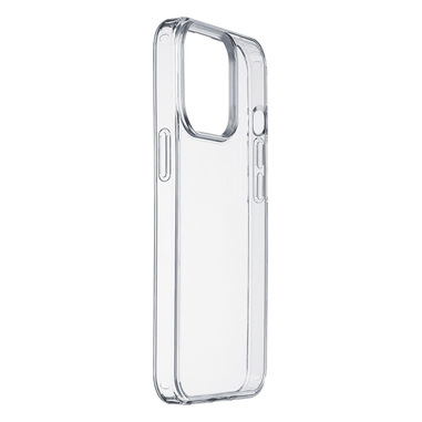 Cellularline Clear Strong - iPhone 13 Pro Custodia rigida con bordi in gomma - con tecnologia antibatterica integrata Trasparente