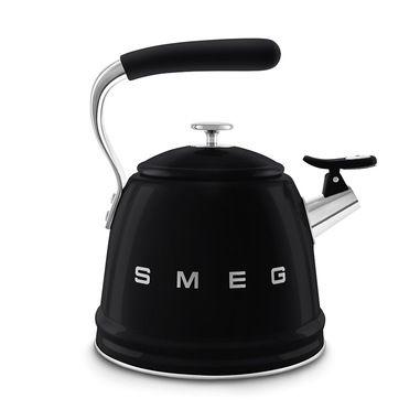 Smeg Bollitore con fischio 50's Style - Nero LUCIDO - WKF01BL