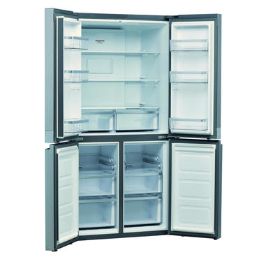 Hotpoint HAQ9 E1L frigorifero side-by-side Libera installazione 591 L F  Acciaio inossidabile | Frigoriferi in offerta su Unieuro