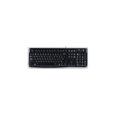 Logitech K120 Tastiera con Cavo per Windows, USB Plug-and-Play, Dimensioni Standard, Resistente agli Schizzi, Barra Spaziatrice Curva, Compatibile con PC, Laptop