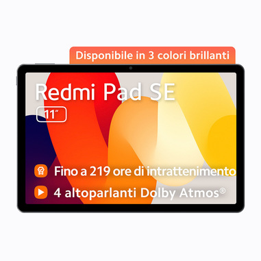 Xiaomi Redmi Pad SE Qualcomm Snapdragon 256 GB 27,9 cm (11") 8 GB Android 13 Grigio