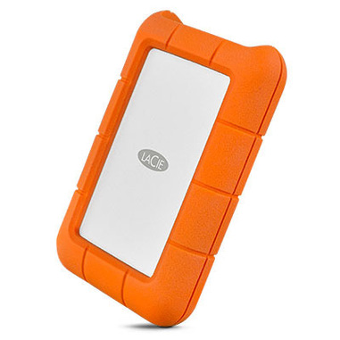 lacie rugged usb-c disco rigido esterno 1 tb arancione