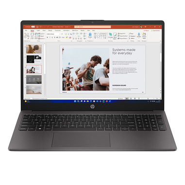 hp 250 g10 intel® core™ i5 i5-1334u computer portatile 39,6 cm (15.6") full hd 16 gb ddr4-sdram 512 gb ssd wi-fi 6 (802.11ax) windows 11 pro nero, argento