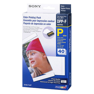 Sony 40 Photo Papers & 1 Cartridge for DPP-FP30 carta fotografica