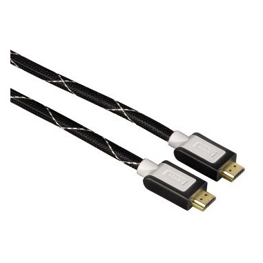 Hama Cavo HDMI, 1,5 metri, HDMI, High Speed with Ethernet, tessuto,connettori dorati, sfuso (10 pzz.)